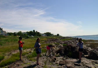 Volunteers on a project in Canada