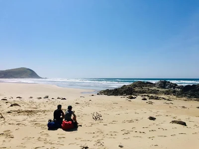 Warriors taking in the ocean views