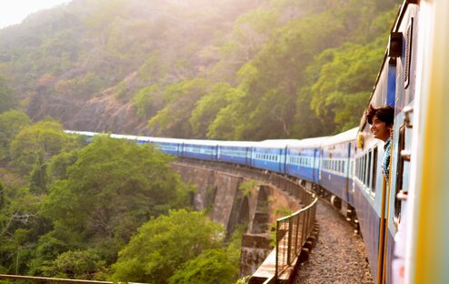 Train in India unsplash