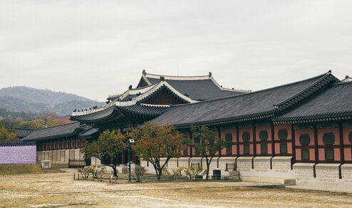 Gyeongbokgung Palace, South Korea via Pexels