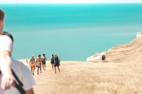 A walking tour on the coast
