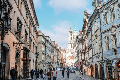 Streetview of a European street