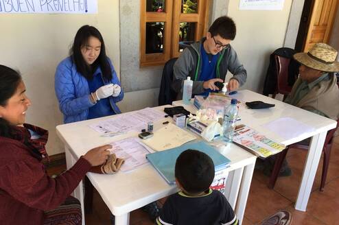 Participants in a health fair