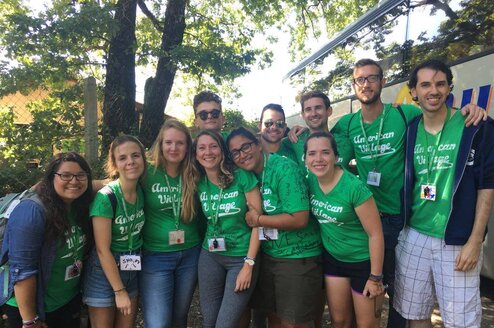 American Village counselors in France