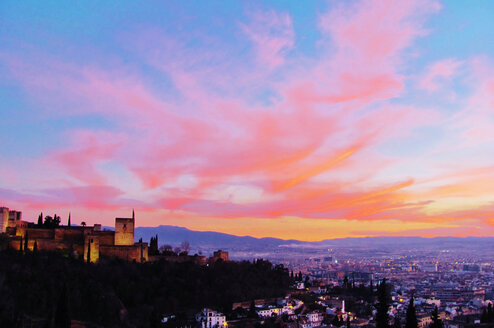 Sunset over Granada