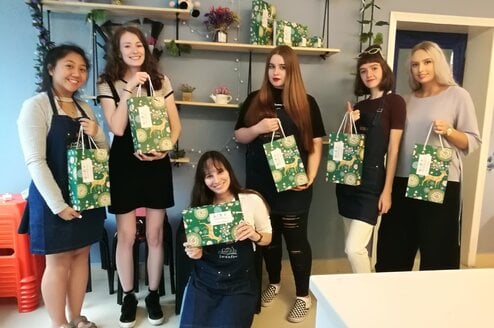 Mooncake package on Mid-Autumn Festival