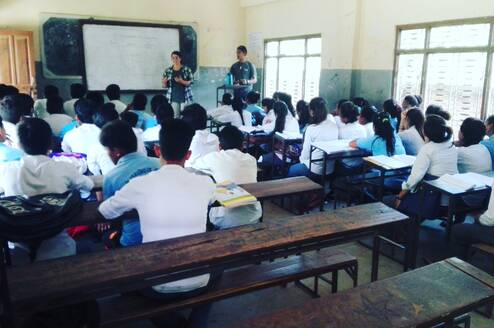 Plastic challange in local school.