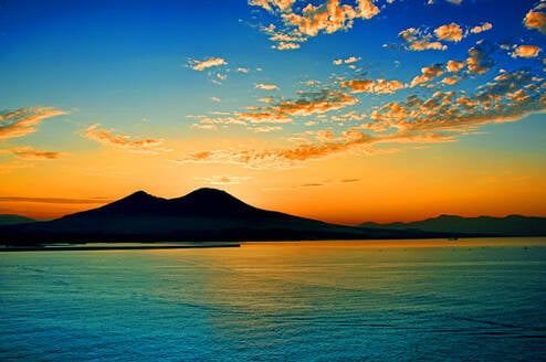 Mount Vesuvius Sunset