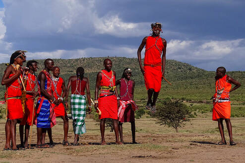 Masai traditional warrior dance