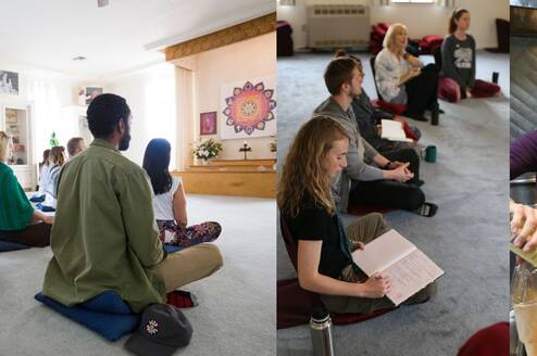 People at Yogaville