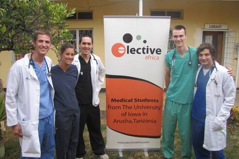Medical Students From The University of Iowa at our residence center in Arusha, Tanzania