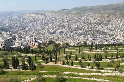 a view of the city of Nablus