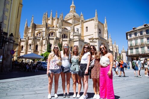 Highlights of Student LIve Instituto Franklin-UAH Study Abroad program  University of Oklahoma students in our excursion to Segovia
