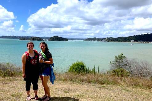 Au Pairs enjoying beach time in New Zealand!