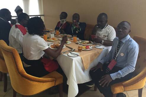 SUNDAY GEOFREY IN AFRICA GOOD DEEDS DAY CONFERENCE IN NAIROBI KENYA.