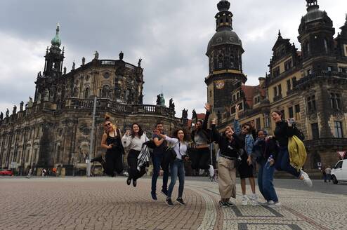 Architecture students on Dresden field trip