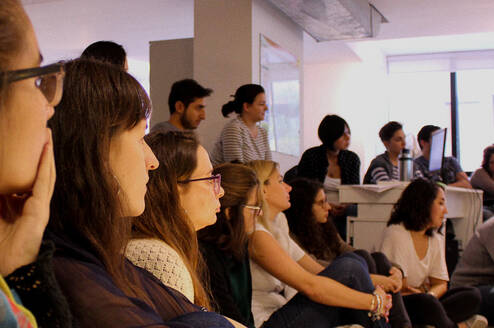 Proa meetings in the hall. We share all relevant information here