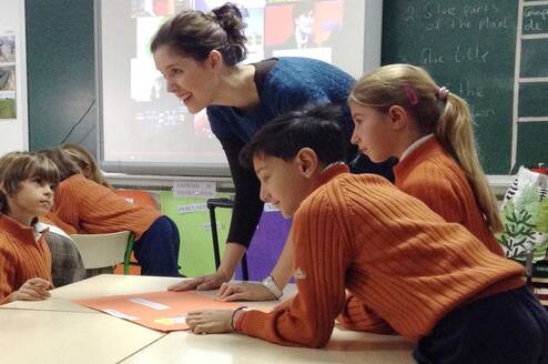 In the classroom 