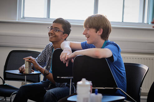 Students in an academic seminar
