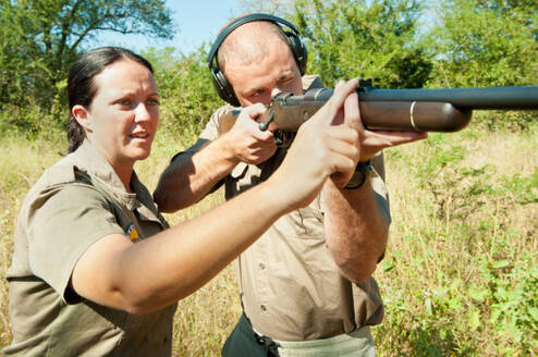 Rifle handling on the Field Guide Course