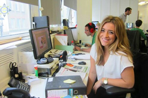 Program Photos  female intern working at computer