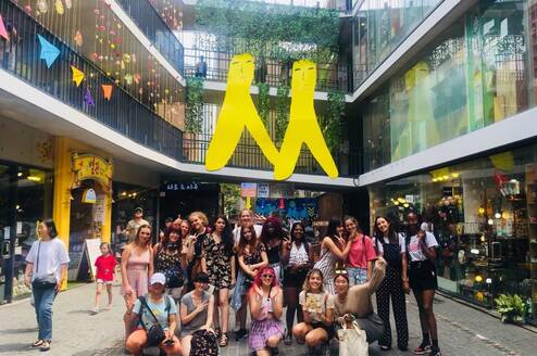 EF students participating in local activities