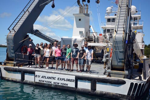 MOO students on R/V Atlantic Explorer