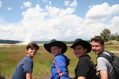 boys with cowboy hats