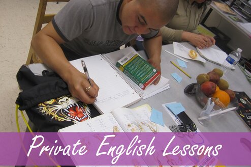 An Adult Male Studies English