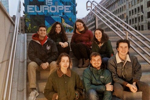Fall students in Brussels