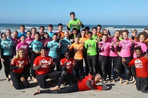Students surfing