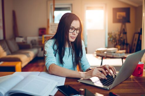 remote internship student at work