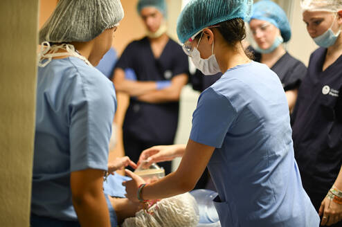 On placement in the hospital