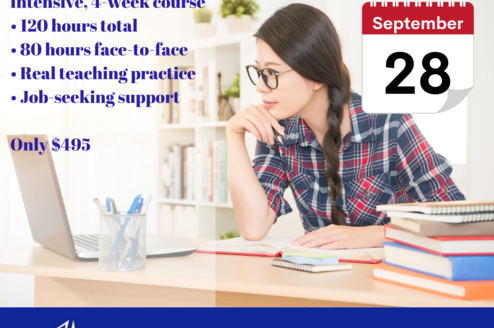 A description of the features of the JLA Cert. TESOL starting on 28 September 2020