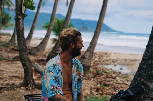 Guy on the beach