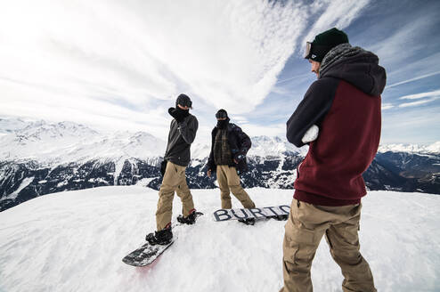 Coaching session on the mountain.