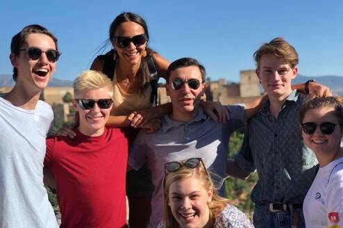 Students in Granada, Spain