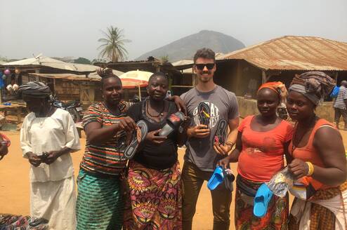 African village near First Things work site