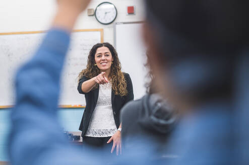 Teacher in a classroom