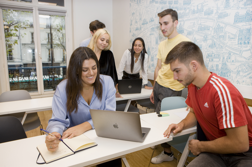 Students in class