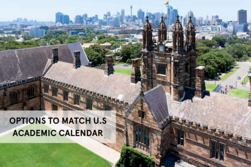 USYD offers program options to match the U.S academic calendar