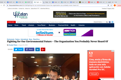 A published piece for the Yucatan Times