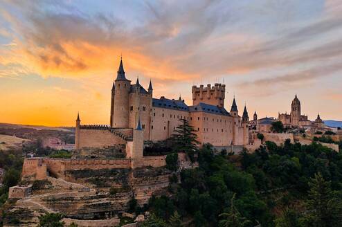 A castle in Segovia, Spain.