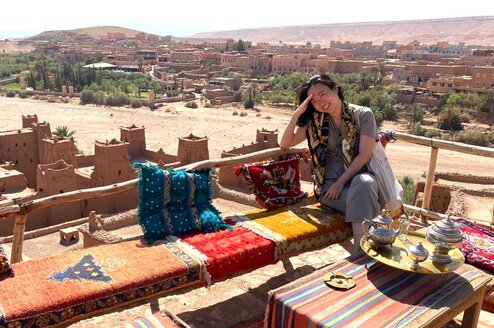 Lankey's  ambassador Alyssa having spending her time in Moroccan's Sahara.