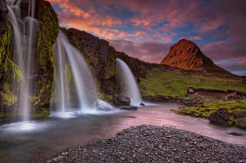 Iceland Landscape Waterfall