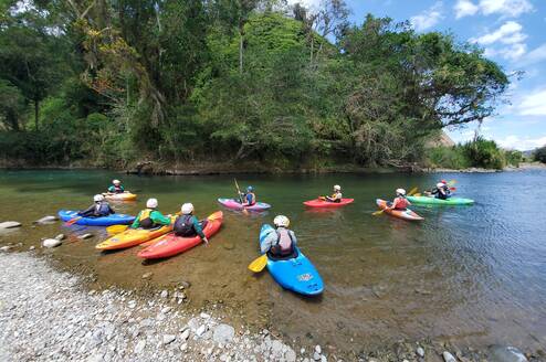 Whitewater kayaking