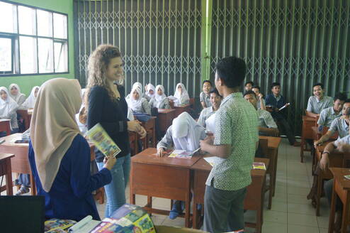 Marketing and socializing in the local schools(Sukabumi)