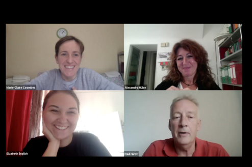 online zoom class teaching english