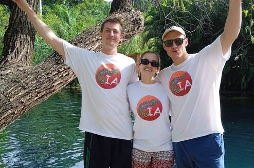 Harry, Carolina and Will at Las Estacas natural park