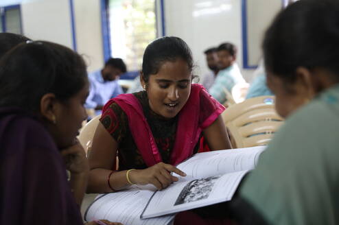 Speaking practice session